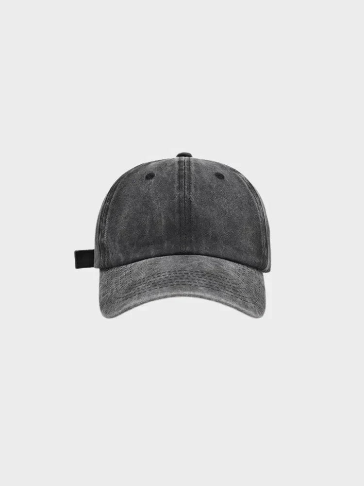 WASHED BLACK BASEBALL CAP FOR TOUTES LES TENUES