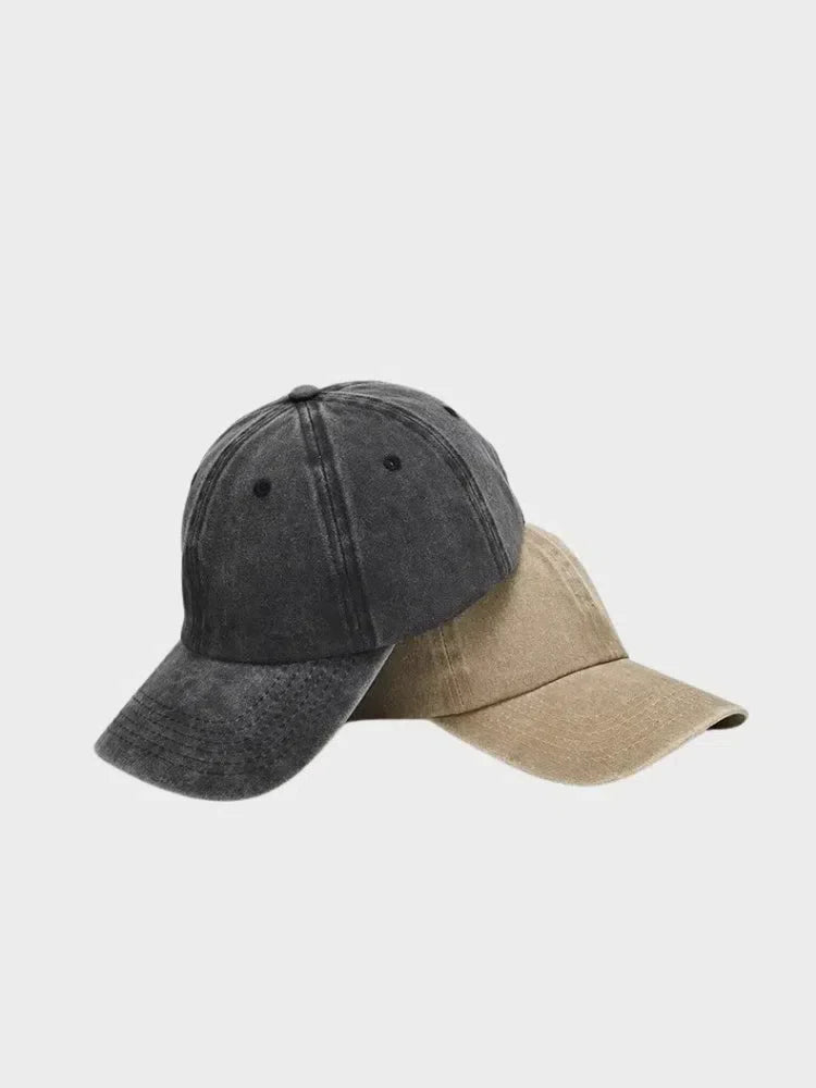 WASHED BLACK BASEBALL CAP FOR TOUTES LES TENUES
