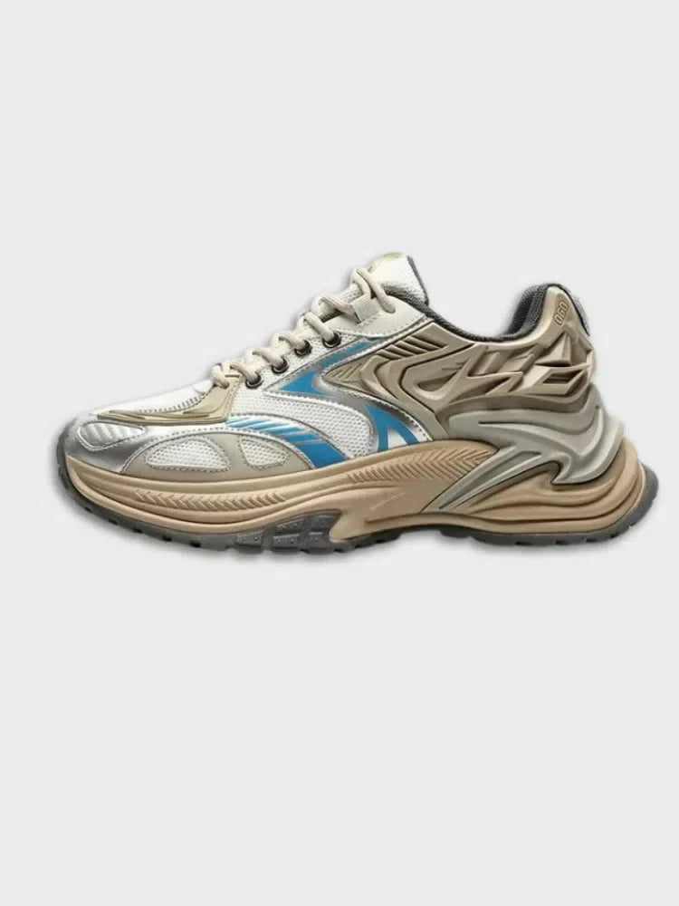 ATHLETIC SHOE BEIGE AND SILVER AMALDI RACE