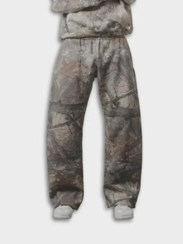CAMOUFLAGE PRINT JOGGERS GRAPHIC JOGGERS
