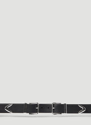 Dolce & Gabbana Men Double Buckle Leather Belt