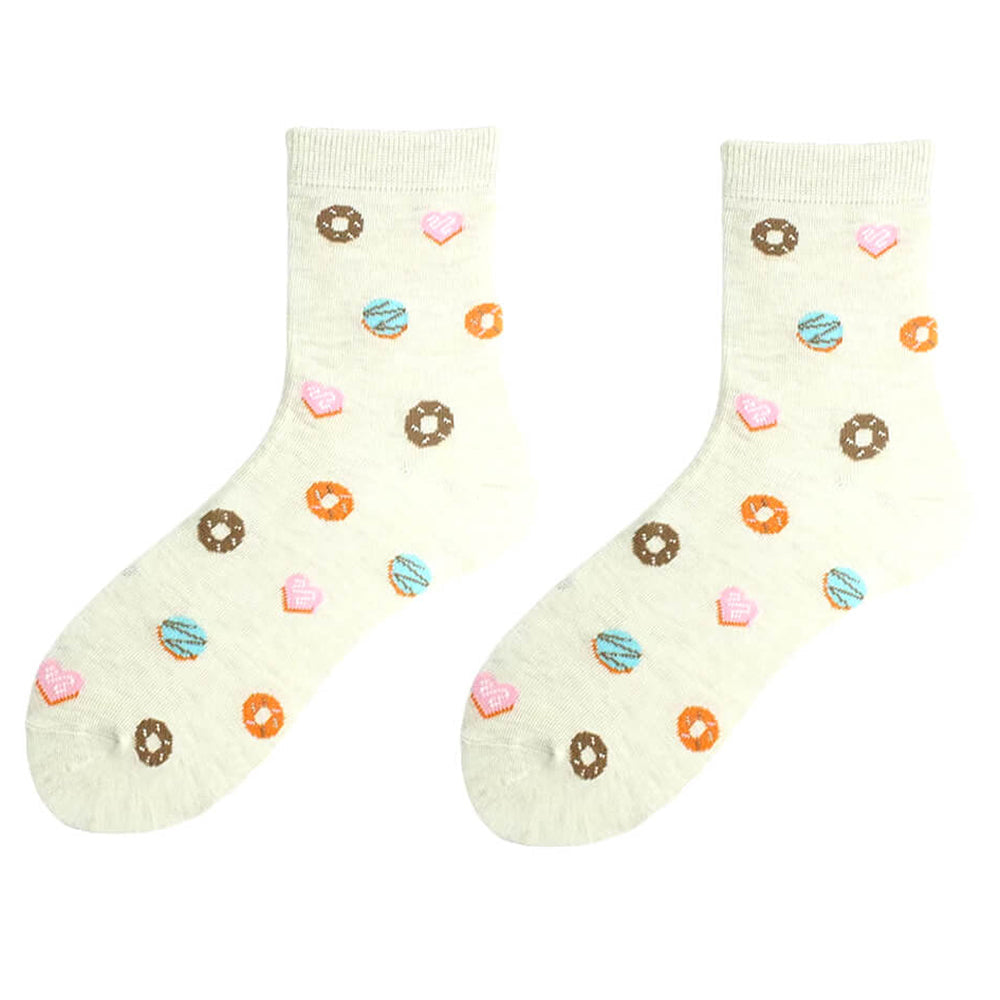 DONUT PRINT SOCKS: SERENITY GREEN SOCKS PAIR