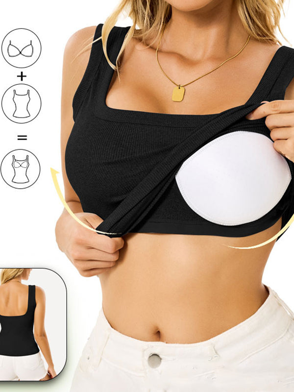 Removable Breast Pads Tank Top