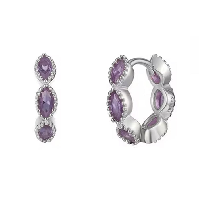 EARRINGS PRINCESS MOOD SILVER BLUE MOOD CRYSTAL EARRINGS