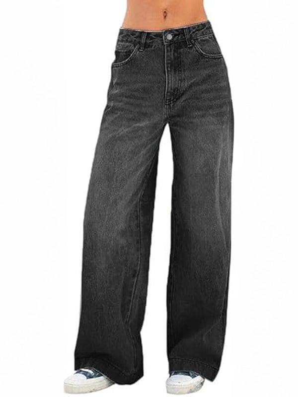 Women's Vintage Y2K Wide Leg Jeans