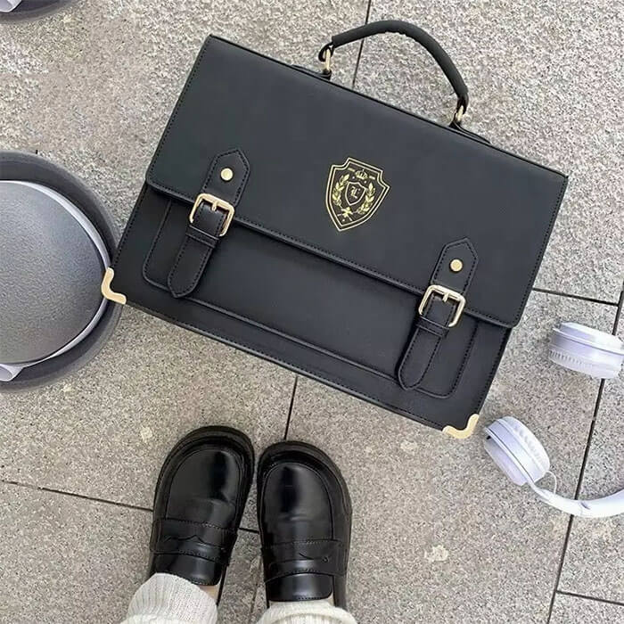 ELEGANT CASCADE SATCHEL VEGAN LEATHER HANDBAG