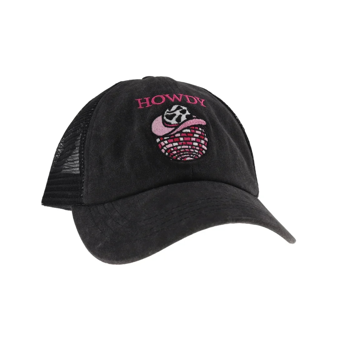 Embroidered Howdy Disco Ball C.C Ball Cap