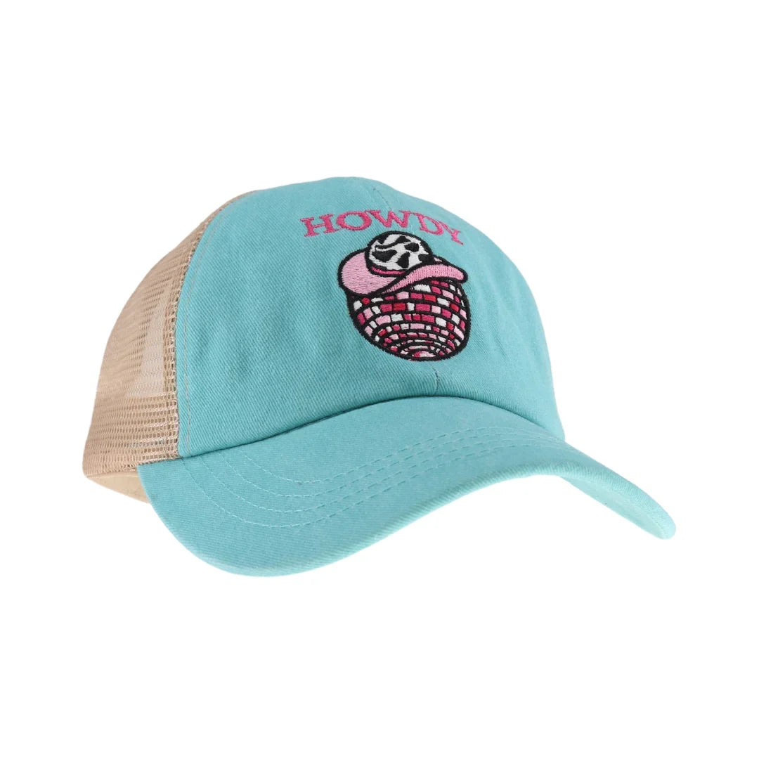 Embroidered Howdy Disco Ball C.C Ball Cap