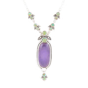 Emile Purple Quartz Sterling Silver Pendant Necklace