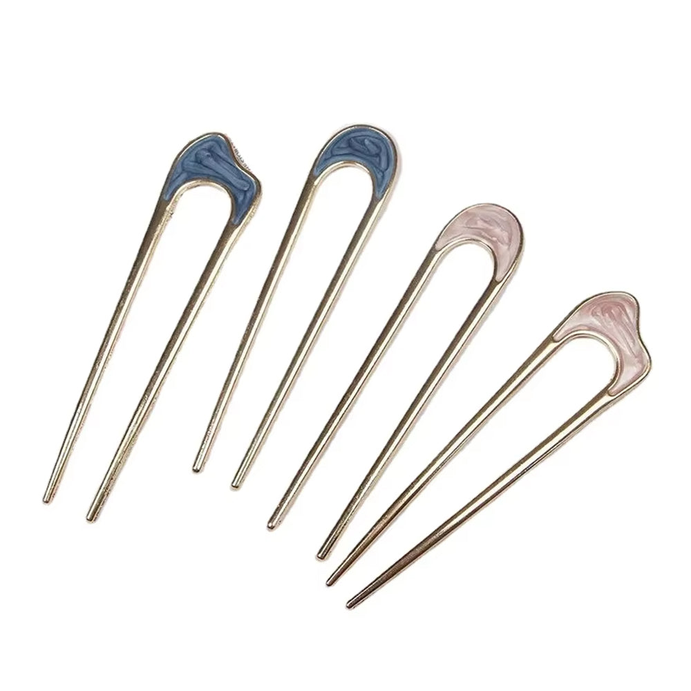 ENAMEL HAIR FORKS PETITE ORNAMENTS MINIMALIST AESTHETIC HAIR FOUR PIECE
