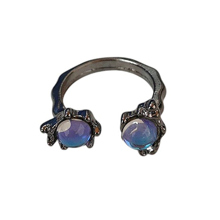 ENCHANTED MOON BUTTERFLY RING SET - THREE PIECE BUTTERFLY RING