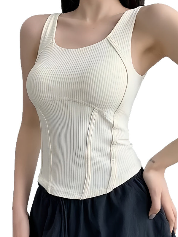 Ribbed Slim-Fit Tank Top