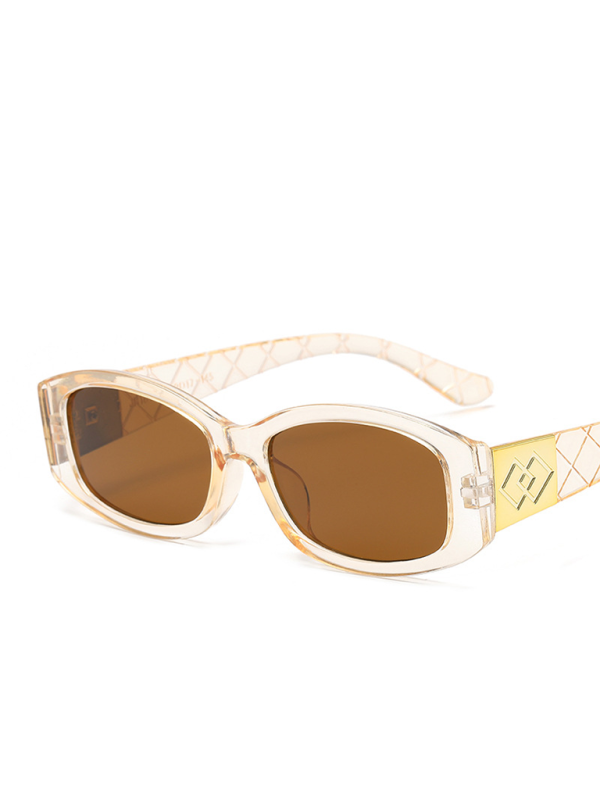 Fashion small frame glasses novelty hot girl diamond pattern decorative square frame sunglasses - Pattern2 / FREESIZE