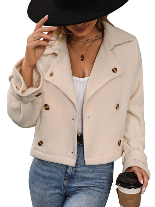 Fashion women’s new solid color short jacket