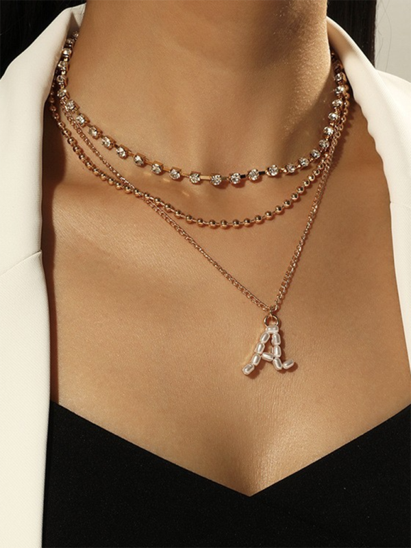 Fashionable and exquisite multi-layer pendant clavicle necklace for women - Pattern1 / FREESIZE