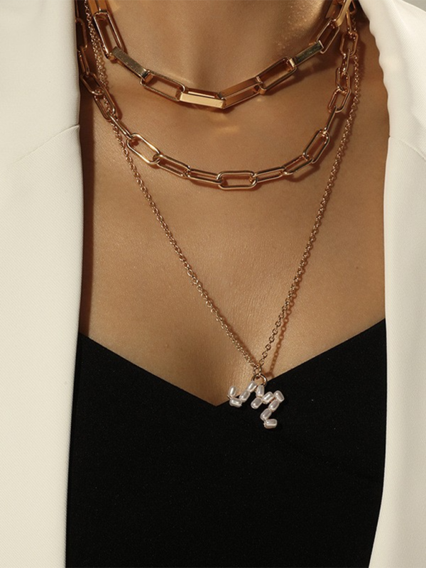 Fashionable and exquisite multi-layer pendant clavicle necklace for women - Pattern4 / FREESIZE