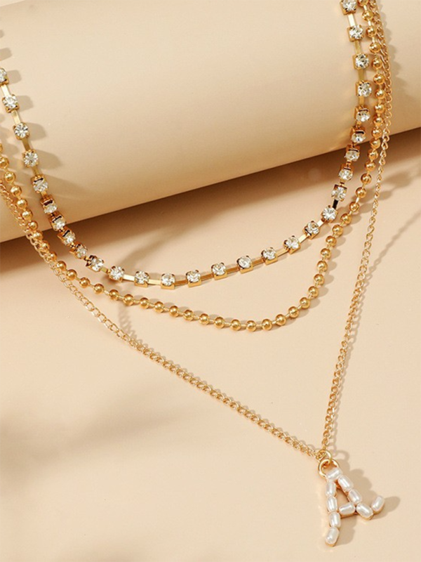 Fashionable and exquisite multi-layer pendant clavicle necklace for women