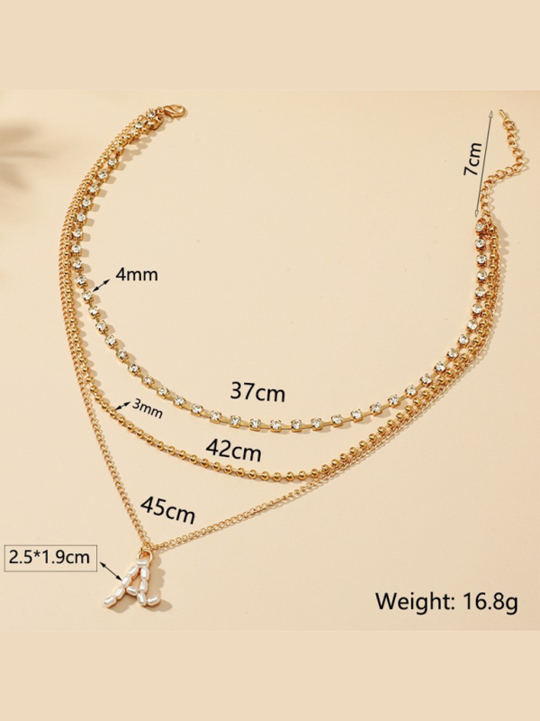 Fashionable and exquisite multi-layer pendant clavicle necklace for women