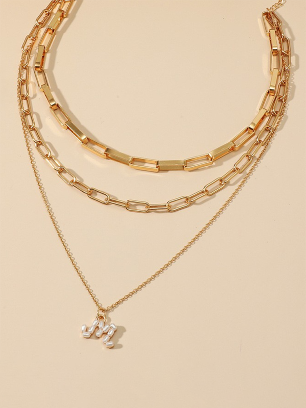 Fashionable and exquisite multi-layer pendant clavicle necklace for women