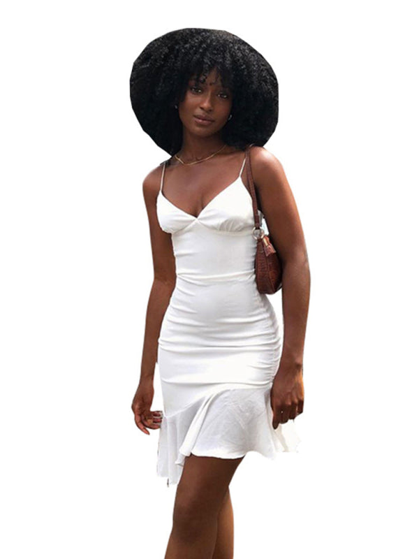 Fashionable sexy age-reducing skirt foreign style slimming bm suspenders women’s clothing