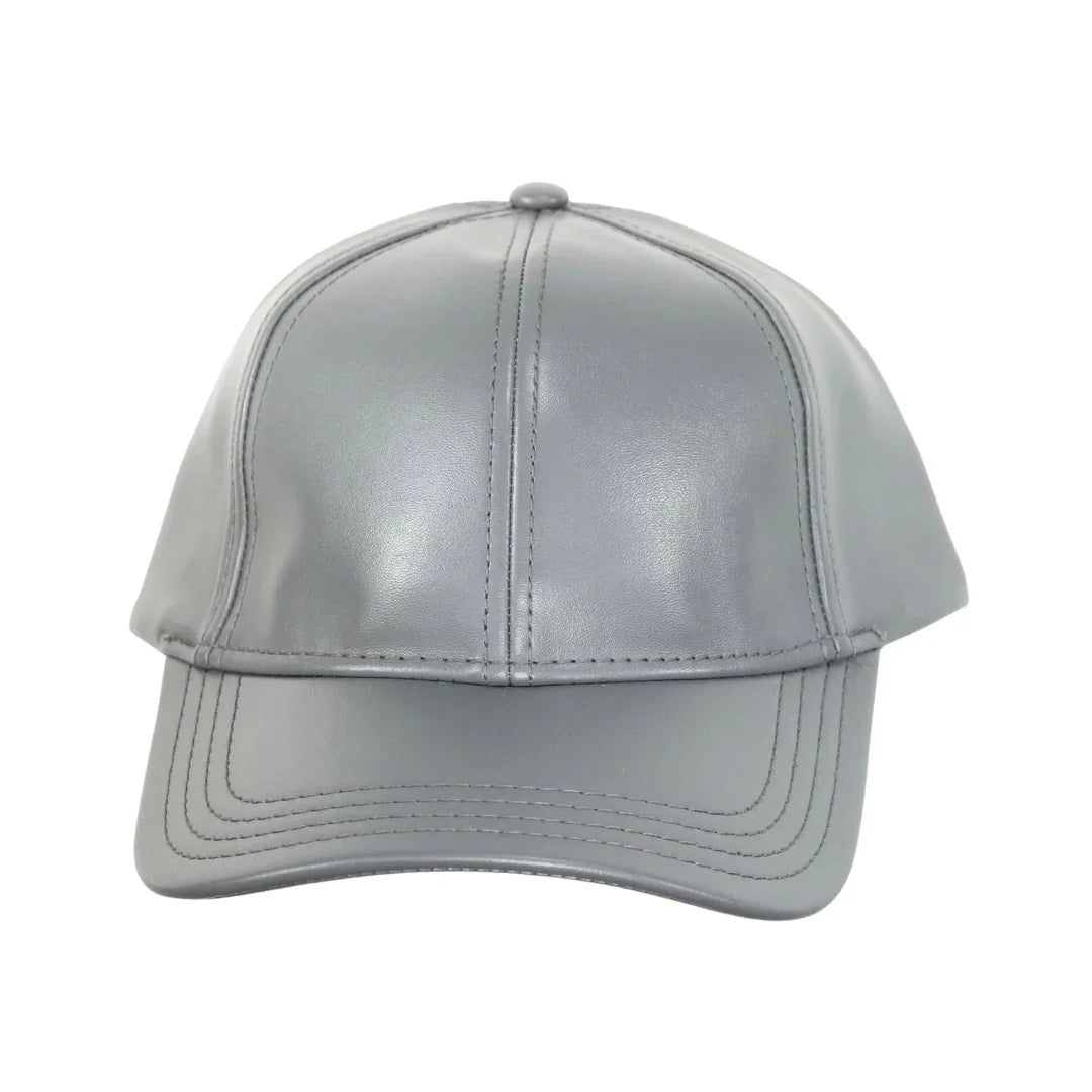 Faux Leather C.C Ball Cap