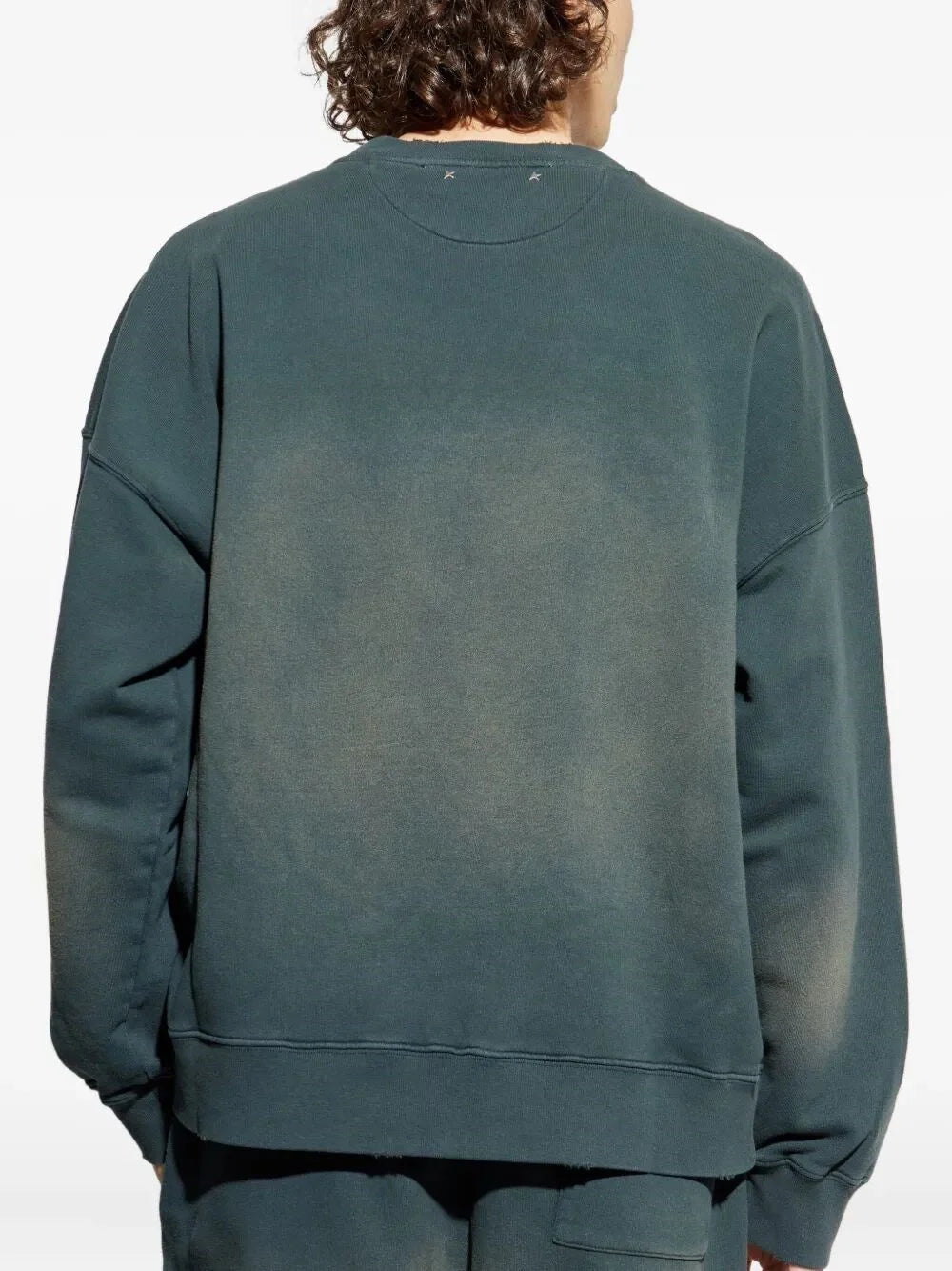 Golden Goose Men `Journey` Crew-Neck Sweatshirt With Embroidery
