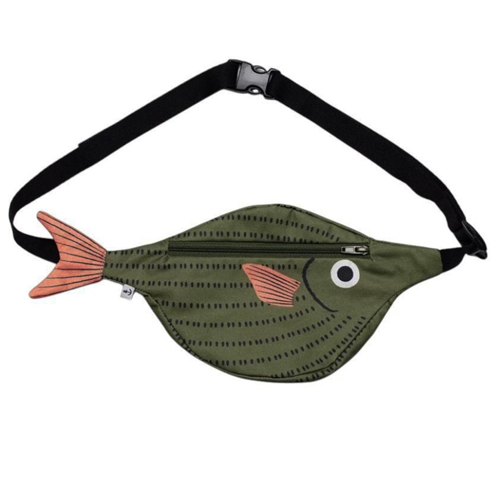 FISHY FANNY: GREEN FISH WAIST BAG