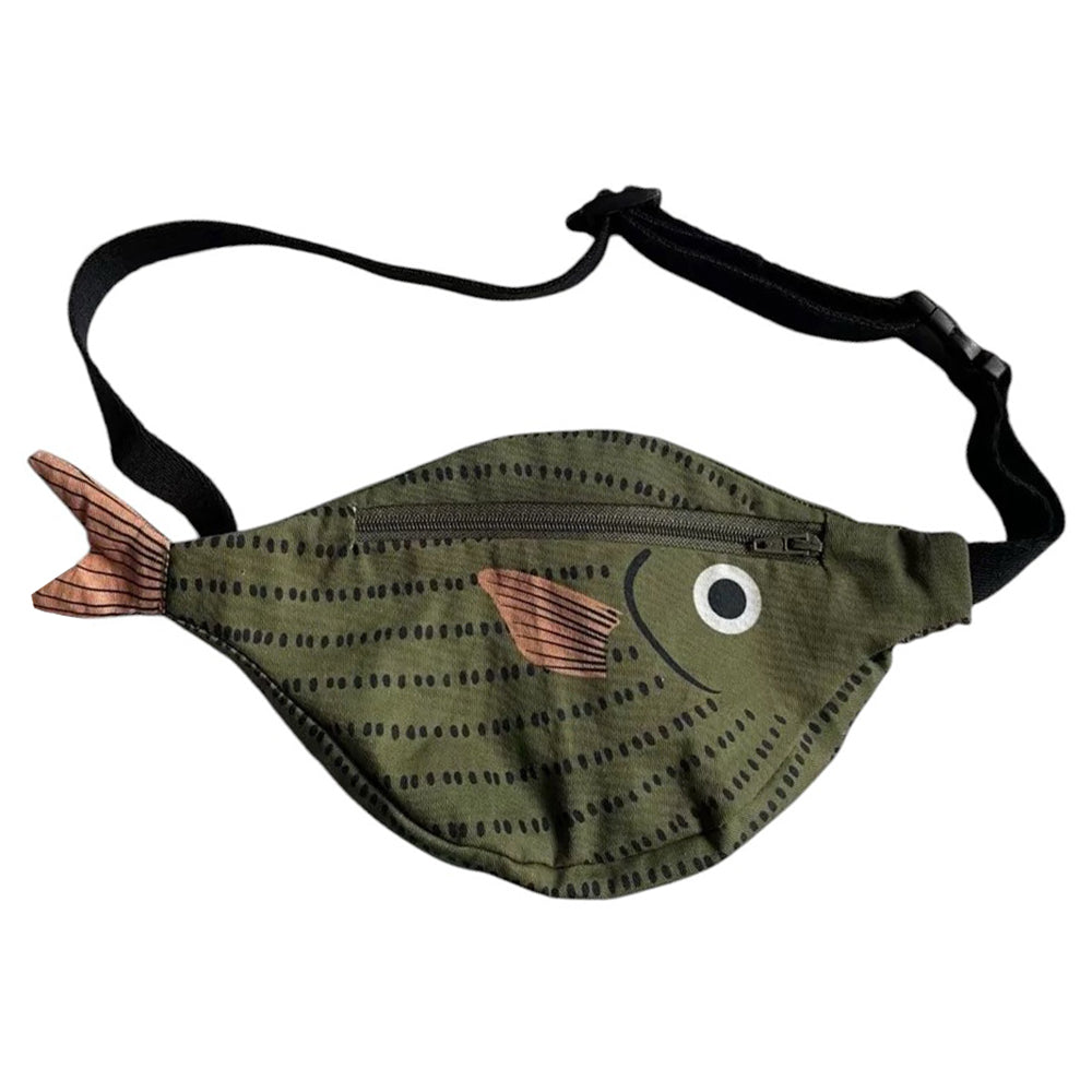 FISHY FANNY: GREEN FISH WAIST BAG