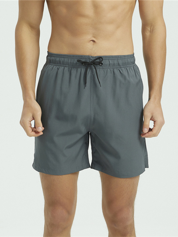 Fitness quick-drying pants men’s loose stretch beach pants - Grey / M