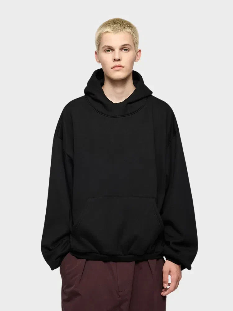 DARK BLUE FLEECE HOODIE - FLAME FLEECE HOODIE