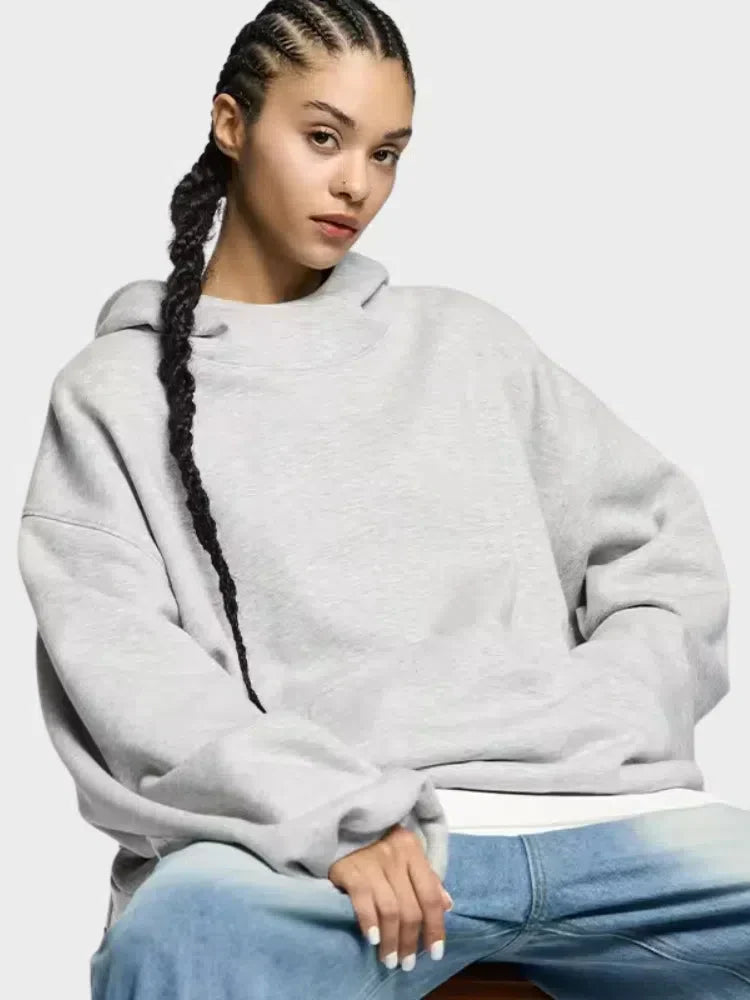 DARK BLUE FLEECE HOODIE - FLAME FLEECE HOODIE