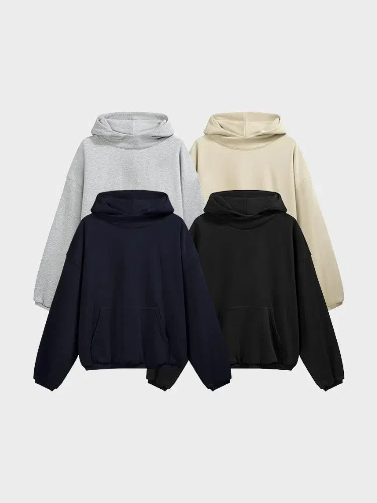 DARK BLUE FLEECE HOODIE - FLAME FLEECE HOODIE