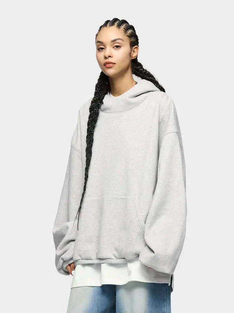 DARK BLUE FLEECE HOODIE - FLAME FLEECE HOODIE