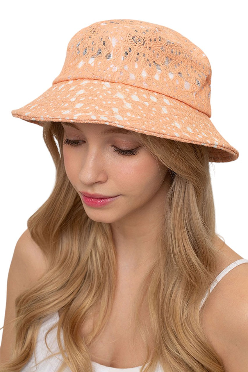 FLORAL LACE BUCKET HAT