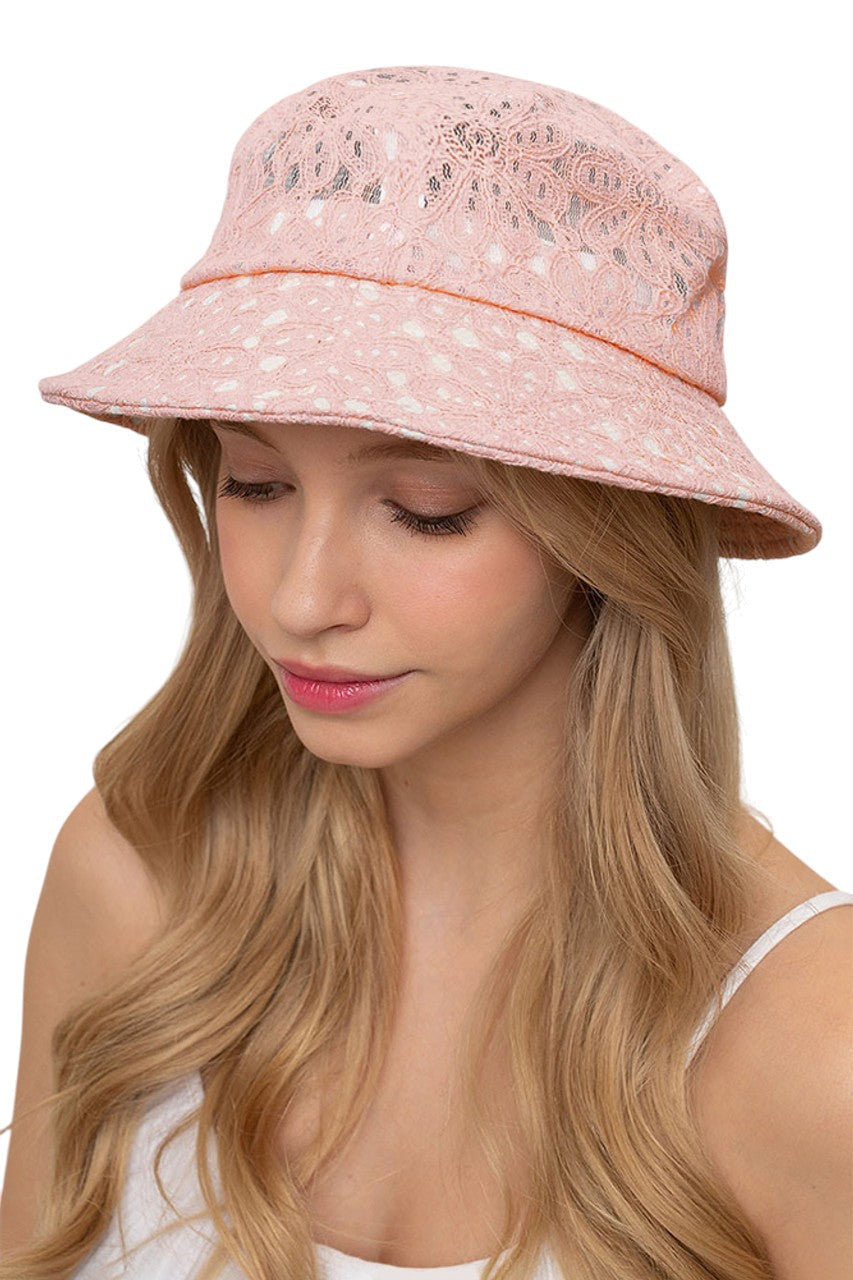FLORAL LACE BUCKET HAT