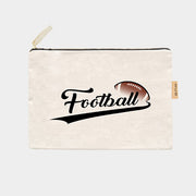 Football Message Cotton Canvas Eco Pouch Bag