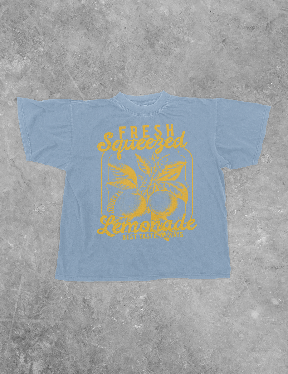 Underground Original Design: Fresh Squeezed Lemonade Boxy Cotton TShirt