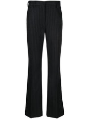 Dries Van Noten Women Pinstripped Wool Trousers