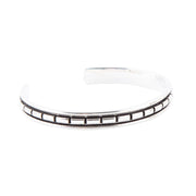 Geometric All Sterling Silver Cuff Bracelet