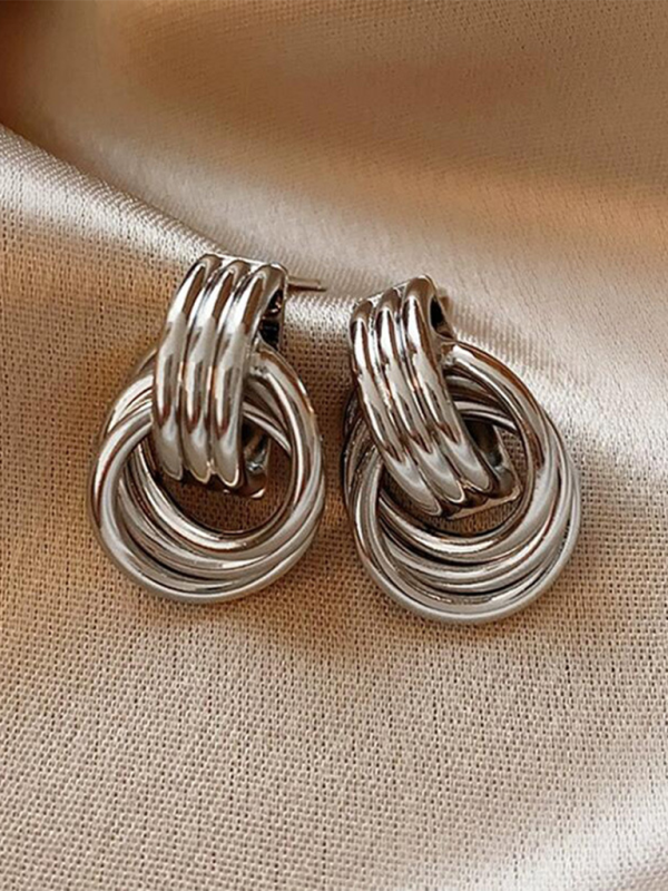 Geometric multi-layer hoop earrings earrings new style women’s fashion versatile accessories