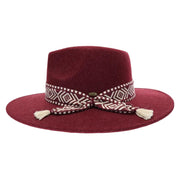 Geometric Trim Vegan Fabric C.C Panama HAT