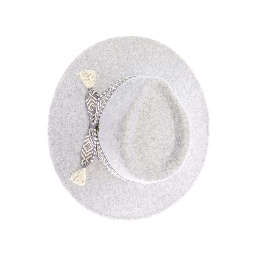Geometric Trim Vegan Fabric C.C Panama HAT