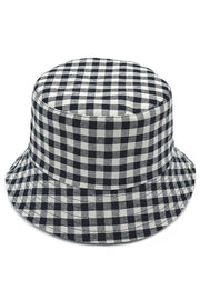 GINGHAM REVERSIBLE BUCKET HAT