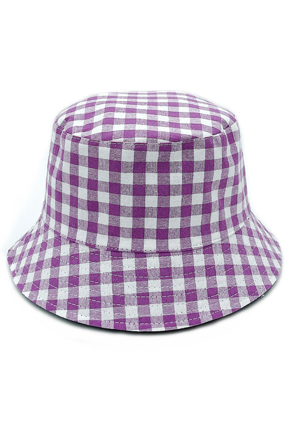 GINGHAM REVERSIBLE BUCKET HAT