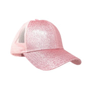 Glitter High Ponytail C.C Ball Cap