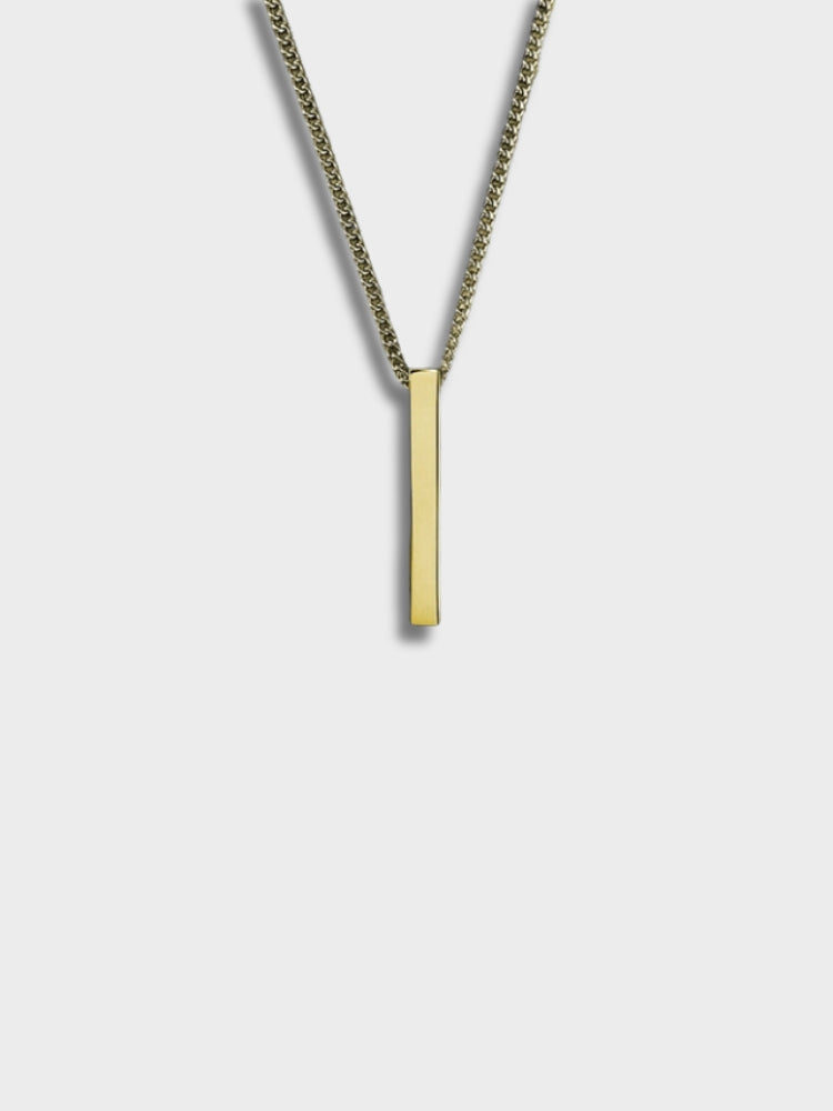GOLD BAR PENDANT NECKLACE ELEGANT JEWELRY ACCESSORY FOR EVERYDAY WEAR