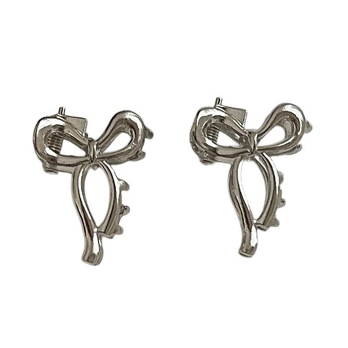 GOLD BOW HAIR CLAW CLIPS, MINI BOW HAIR, TWO PIECE SET