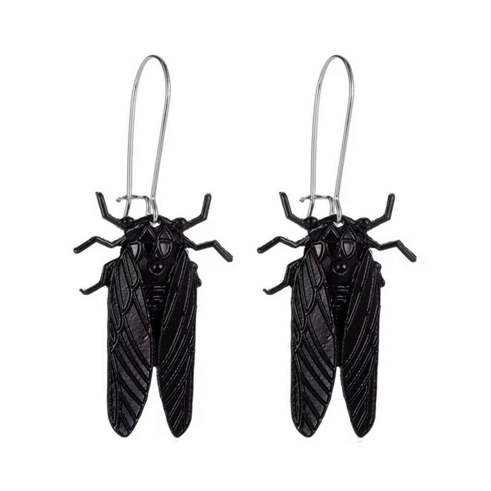 GOLD CICADA EARRINGS ZINC ALLOY SPECIAL OCCASIONS