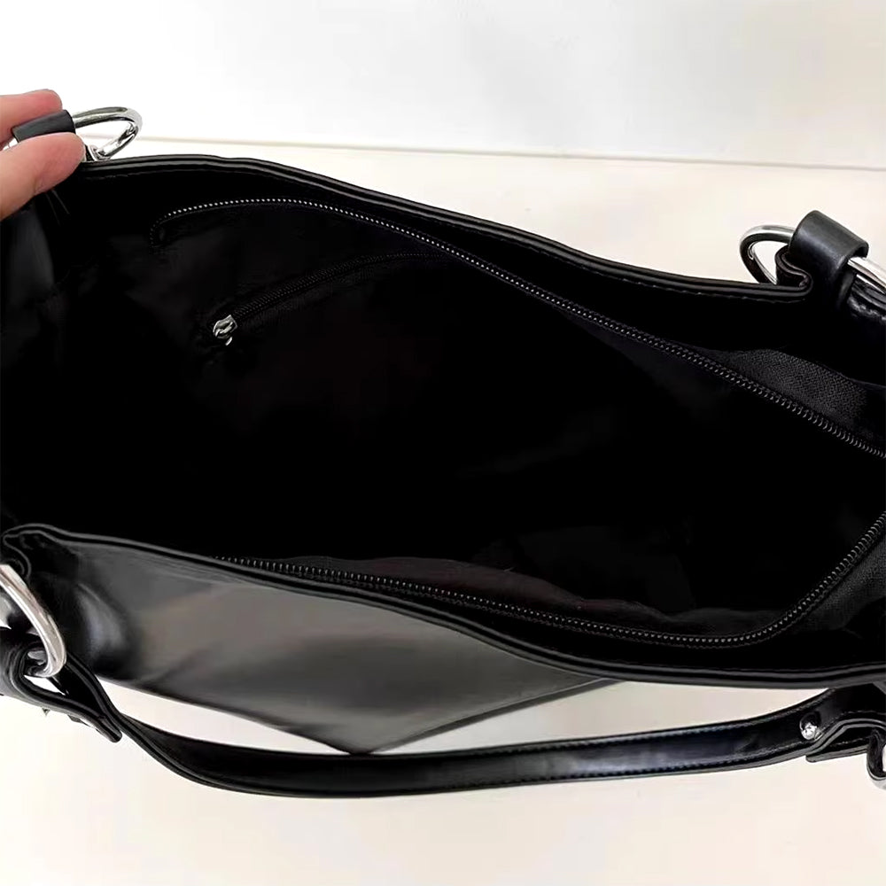 GOTHIC HANDBAG CLASSIC ELEGANCE VEGAN LEATHER