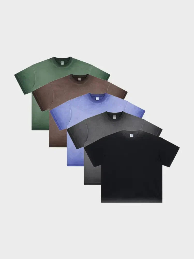 ASSORTED T-SHIRT BUNDLE WITH GRADIENT WASHED COLORS